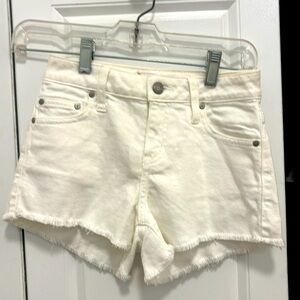 Sunday Best white jean shorts